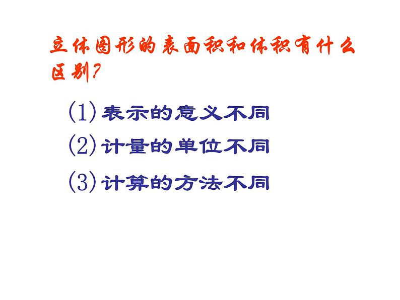 苏教版六下数学 7.2.6立体图形的表面积和体积(1) 课件第3页