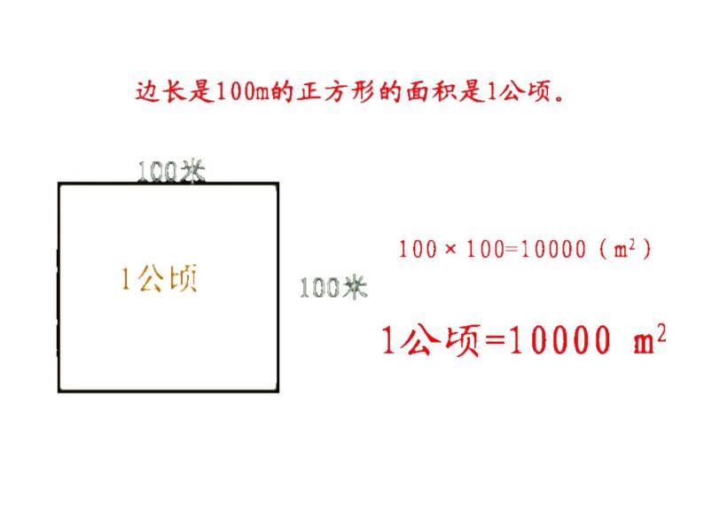 小学数学 北师大版 五年级上册 公顷 平方千米部优课件03