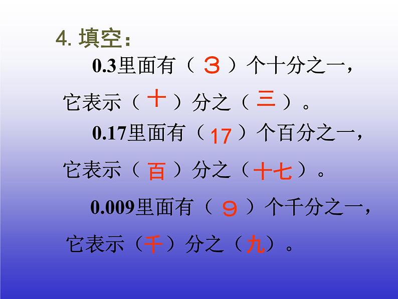 西师大版小学数学五下 2.5分数与小数 课件第7页