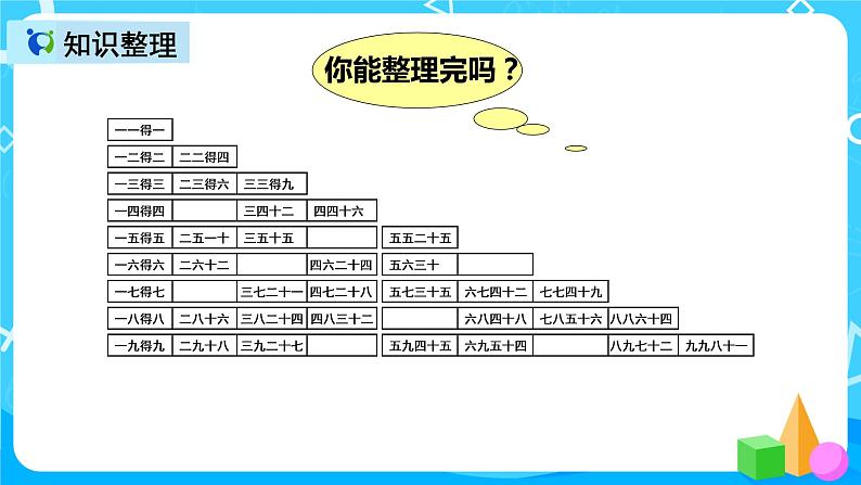 人教版数学二年级上册第六单元第八课时《整理和复习》课件+教案+同步练习(含答案)08