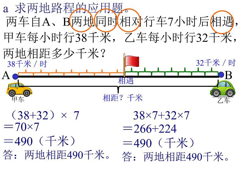 四年级下册数学课件-1.4 解决问题-相遇问题 ▏沪教版第5页
