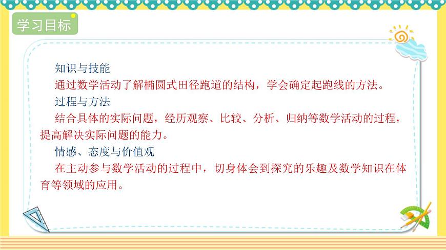 人教版六年級數(shù)學上冊同步課件-確定起跑線第2頁