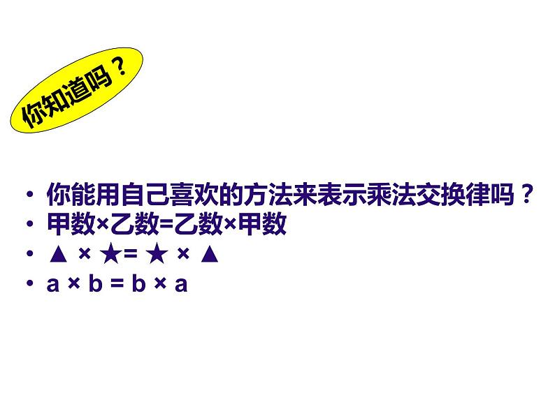 四年级数学下册课件 - 6乘法交换律和结合律及简便计算 - 苏教版(共20张PPT)第5页
