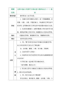 北师大版六年数学下册总复习数的认识(一)教案