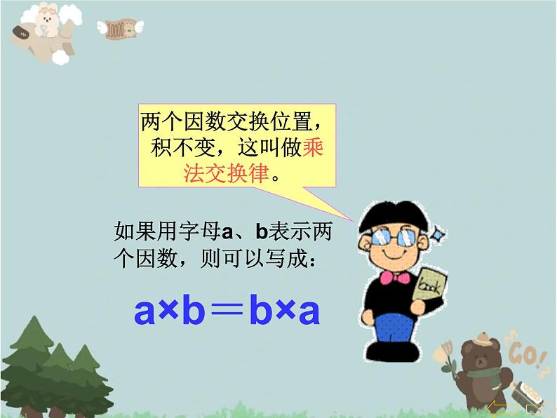 2021-2022学年青岛版数学四年级下册 三 快乐农场 运算律 信息窗一(乘法交换律) 课件第7页