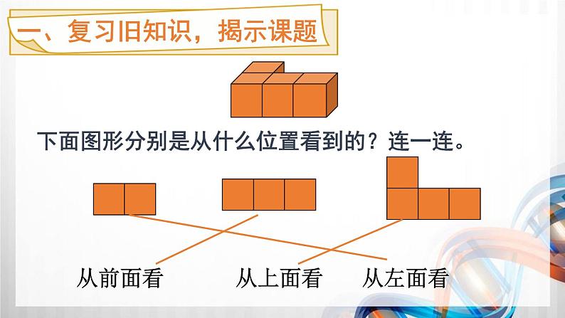 人教版五年级数学下册第一单元《观察物体(三)》课件第2页