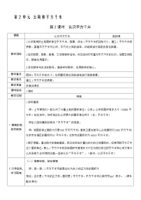 小学数学人教版四年级上册2 公顷和平方千米第2课时教学设计及反思