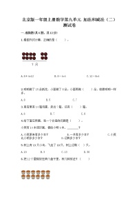 北京版一年级上册九 加法和减法（二）当堂检测题