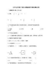 小学五年级下册人教版数学期末测试卷附答案（培优A卷） (4)