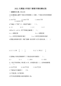 2022人教版六年级下册数学期末测试卷附答案