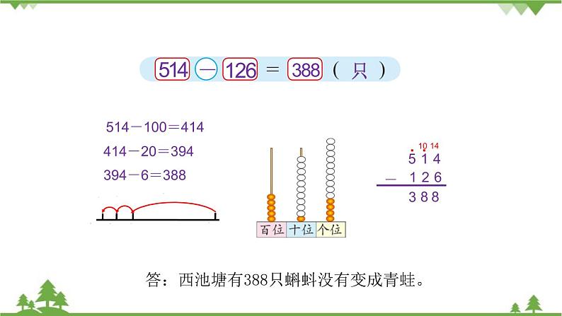 北师大版数学二年级下册 第五单元 加与减 第5课时 小蝌蚪的成长 课件05