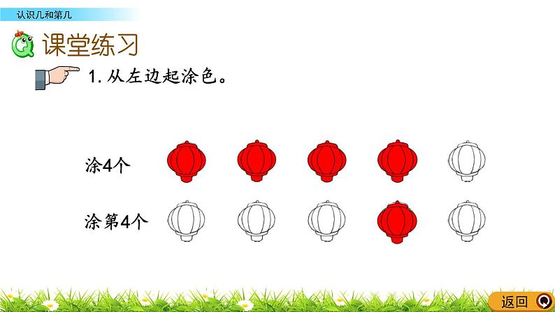 2022年苏教版一年级上册数学第五单元5.2 认识几和第几 课件+教案+学案+课时练习+素材06