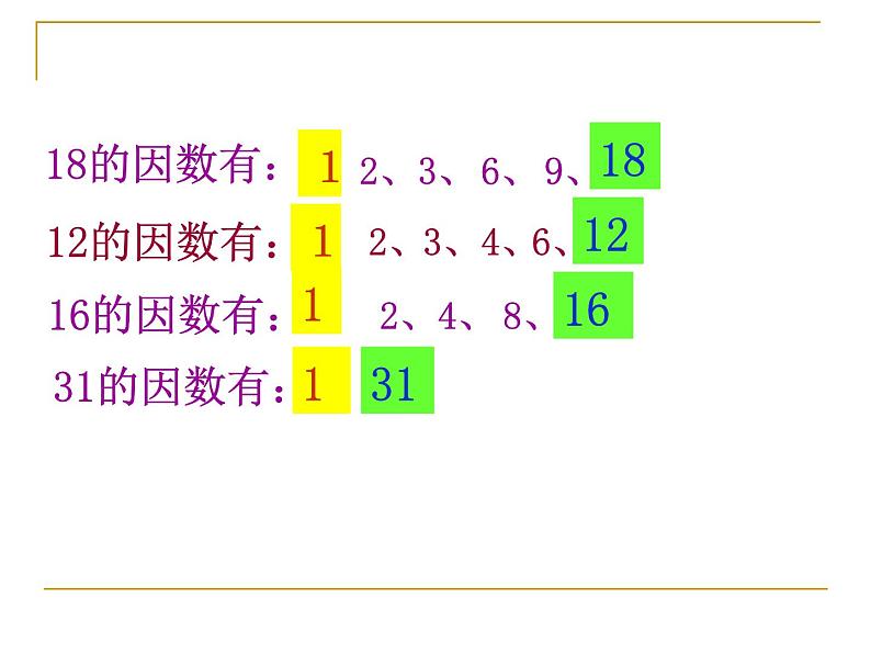 五年级下册数学课件 3.1 因数和倍数 北京版(共12张PPT)06