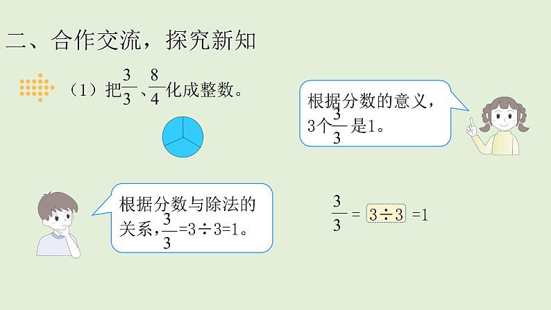 五年级下册数学课件 - 4.5把假分数化成整数或带分数 - 人教版(共10张PPT)03