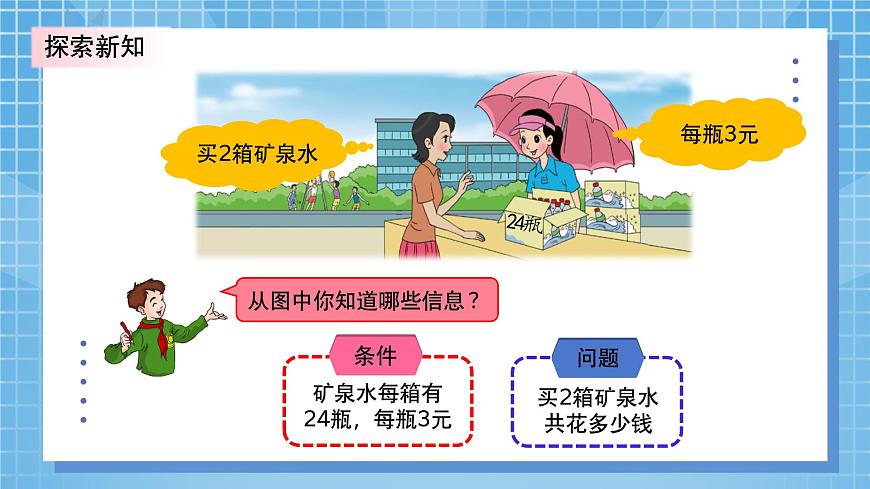 北師大版小學(xué)數(shù)學(xué)三年級上冊6.6《買礦泉水》PPT課件第6頁