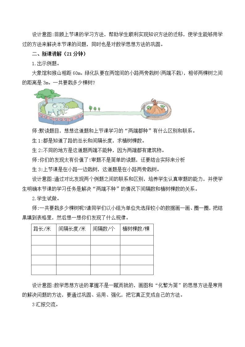 人教版五年级上册7.2《数学广角--植树问题（2）》课件+教案02