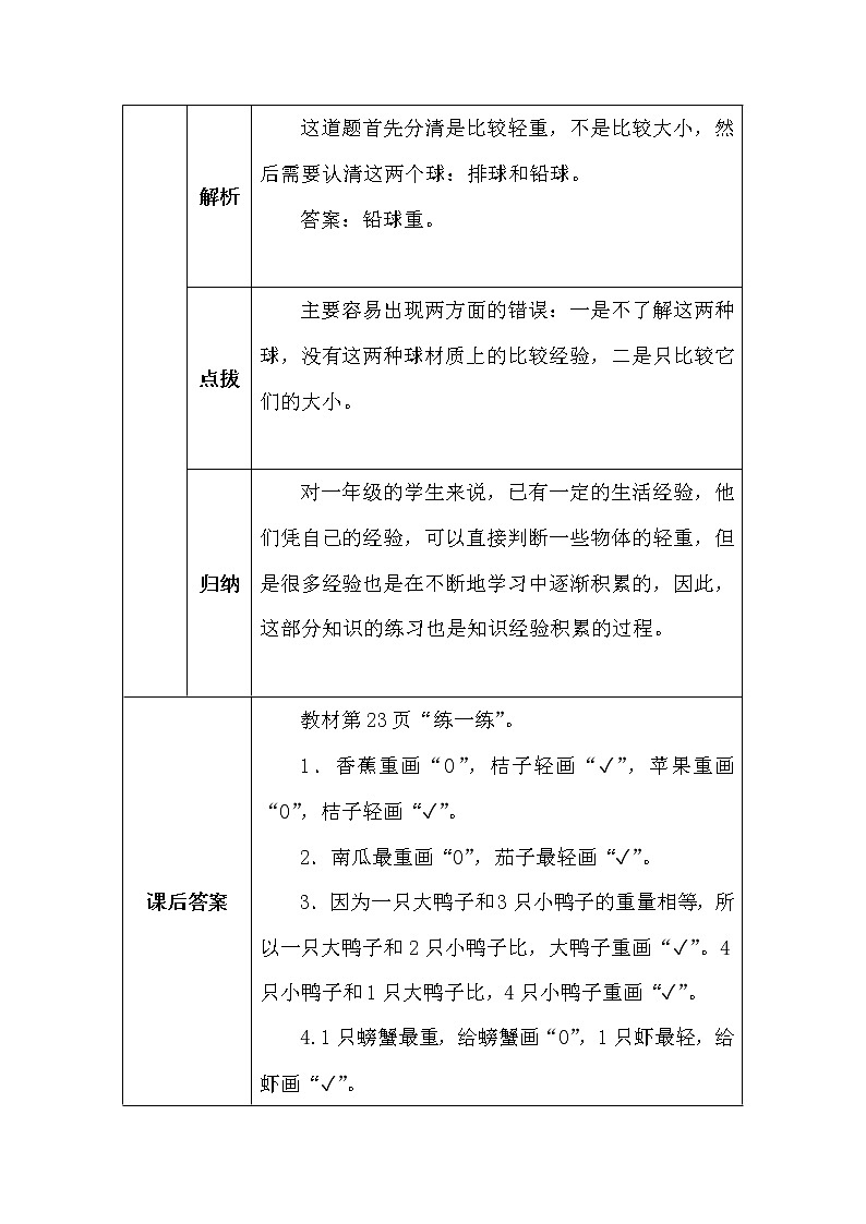 北師大版一年數(shù)學(xué)上冊第二單元蹺蹺板學(xué)案第2頁