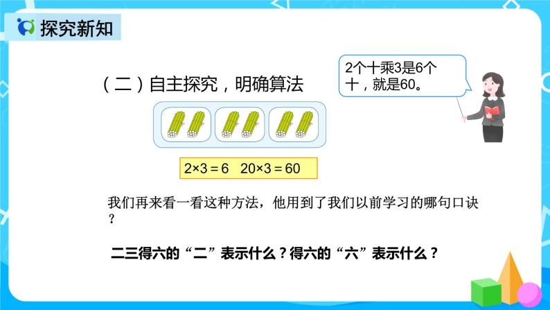 人教版数学三年级上册第六单元第一课时《整十整百数乘一位数口算》课件+教案+同步练习（含答案）07