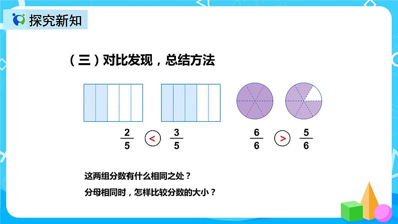 人教版数学三年级上册第八单元第四课时《几分之几大小比较》课件+教案+同步练习(含答案)08