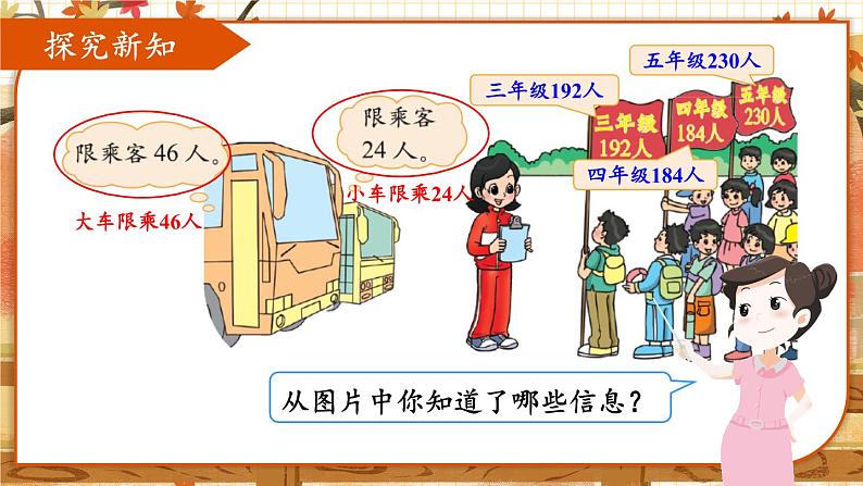 四年级上册数学课件-6.5 秋游 北师版03