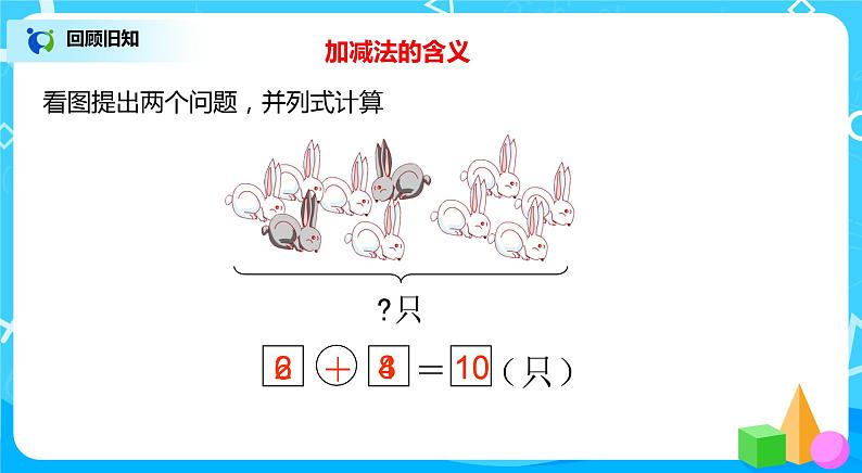 人教版数学一年级上册9.3《总复习--解决问题》课件+教学设计04
