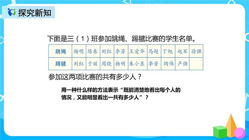 人教版数学三年级上册第九单元第一课时《集合》课件+教案+同步练习(含答案)07