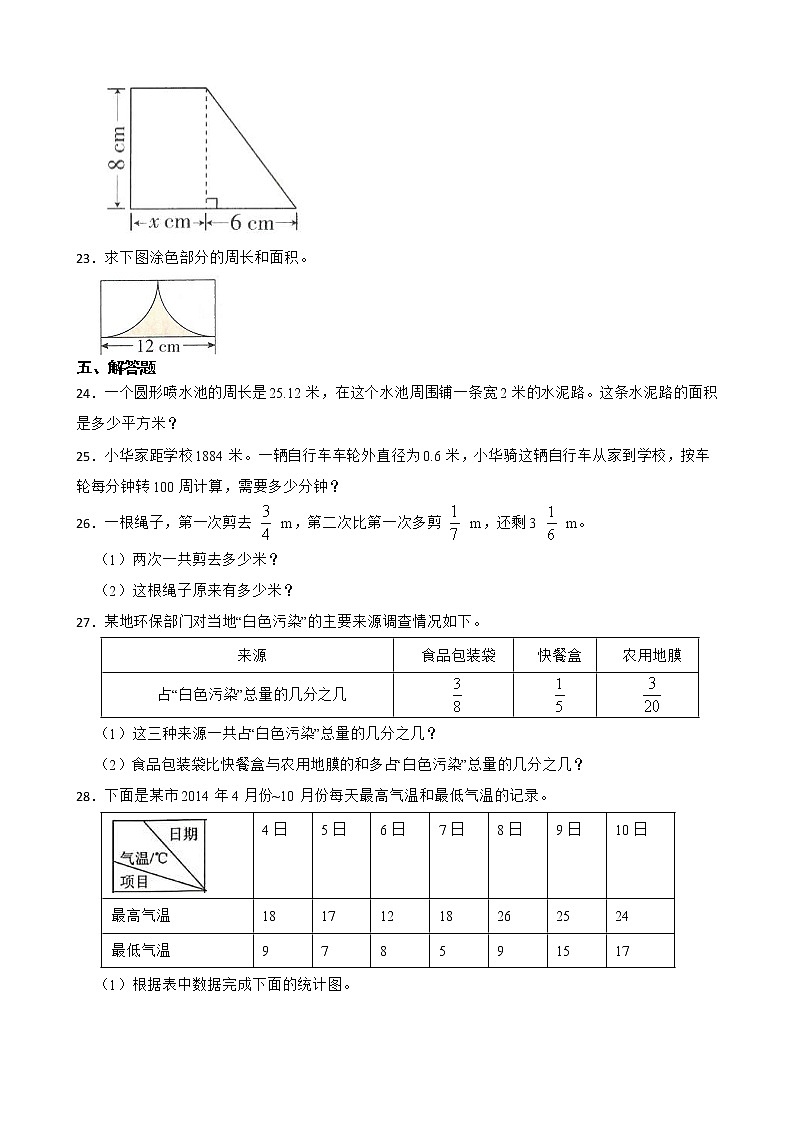 苏教版数学五年级下册期末仿真模拟试卷(一)(有答案,带解析)03