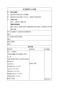 2021学年3.大数的大小比较教案