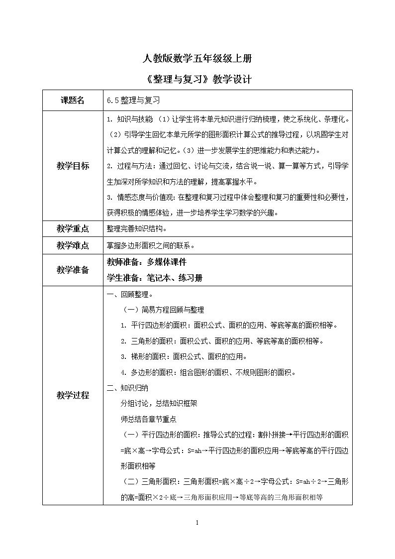 6.5《整理与复习》课件+教案01