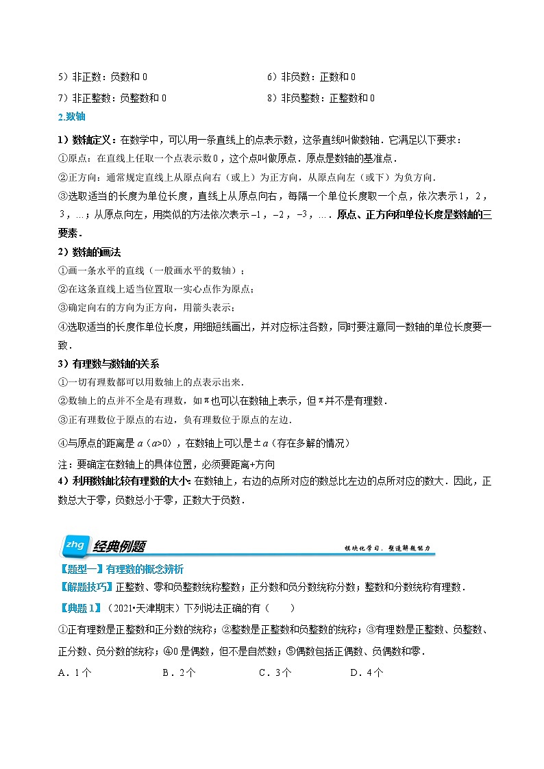 专题06 有理数的分类与数轴(原卷版)第2页