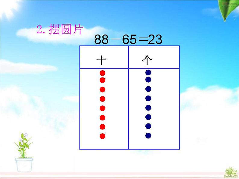 一年级下册数学课件-7.2.1 两位数减两位数|冀教版 (共19张PPT)07
