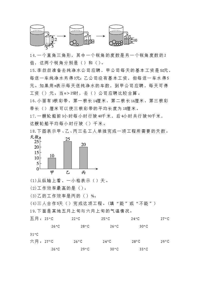 人教版六年数学典型应用题专项训练卷(附答案)第3页