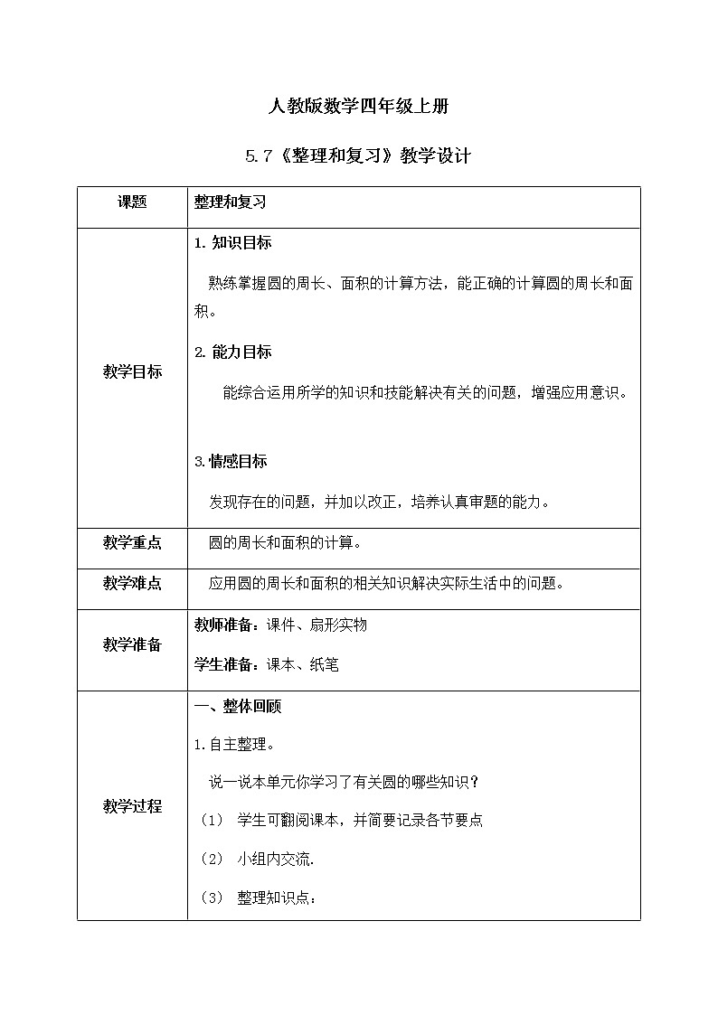 5.7《整理和复习》课件+教案01