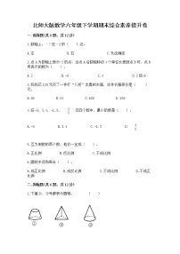 北师大版数学六年级下学期期末综合素养提升卷【综合卷】