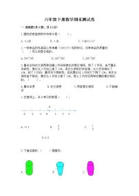 六年级下册数学期末测试卷附答案(巩固)