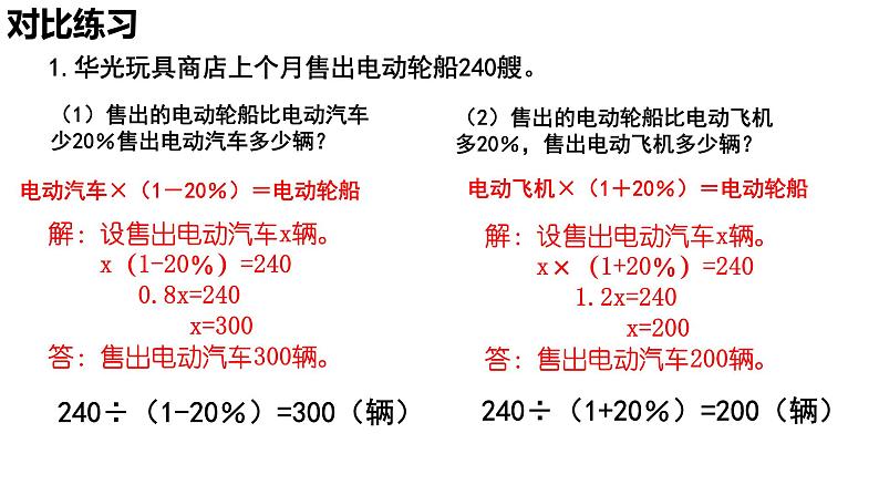 【精品课件】六年级上册数学课件-第六单元第14课时:列方程解稍复杂的百分数实际问题(2)-苏教版第6页