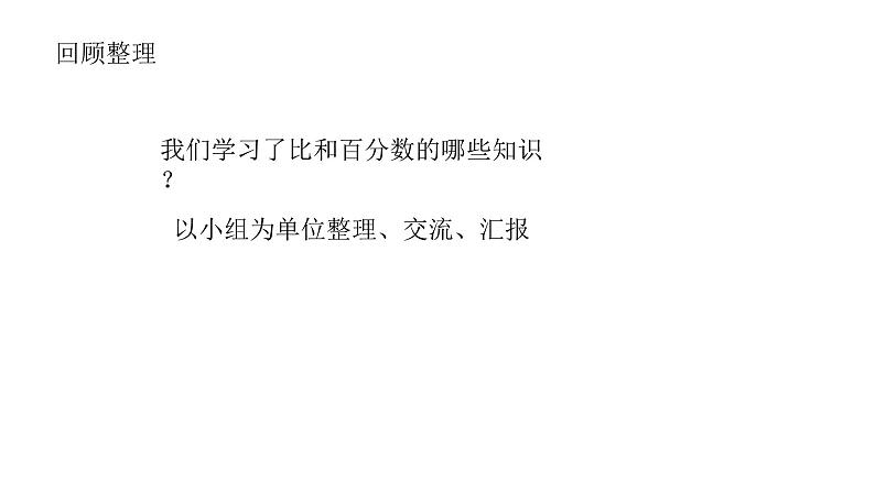 【精品备课】六年级上册数学课件-总复习第1课时:比、百分数和分数、除法整理与复习(苏教版)第1页