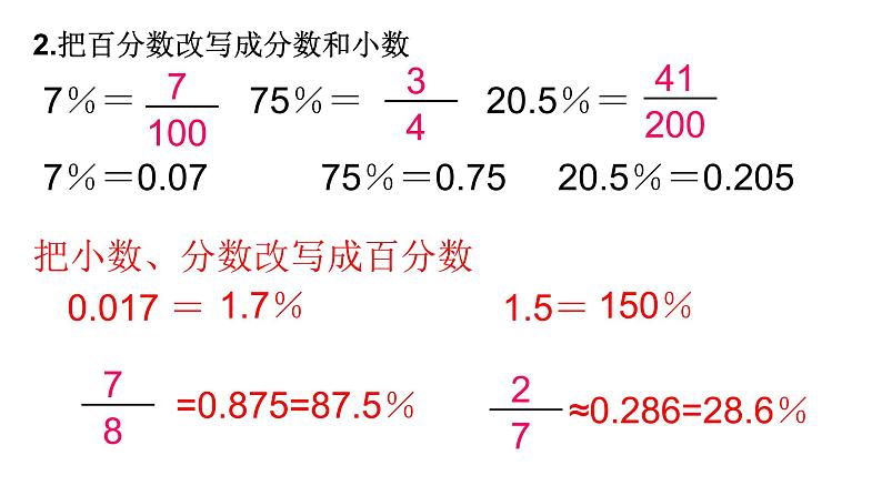 【精品备课】六年级上册数学课件-总复习第1课时:比、百分数和分数、除法整理与复习(苏教版)第4页