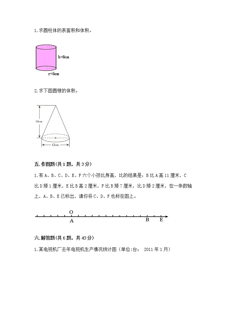 小升初数学期末测试卷含答案(满分必刷)第3页