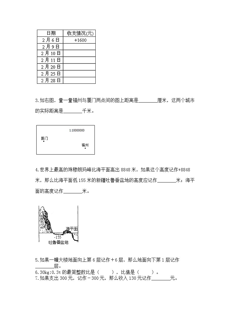 小学六年级下册数学 期末测试卷及答案【名师系列】第3页