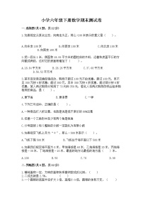 小学六年级下册数学期末测试卷【综合卷】