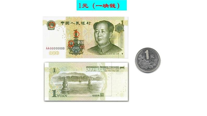 一年级数学下册课件-5.1 认识人民币(58)-人教版(共19张PPT)第3页