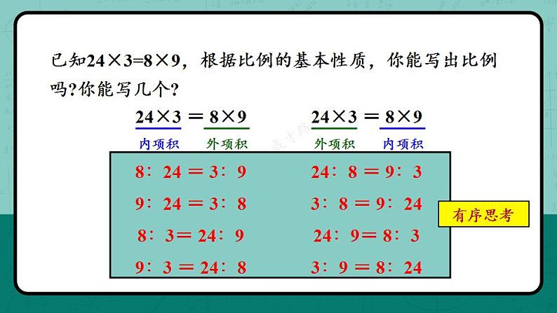 冀教6年级数学上册 二 比和比例 2.比例 PPT课件08