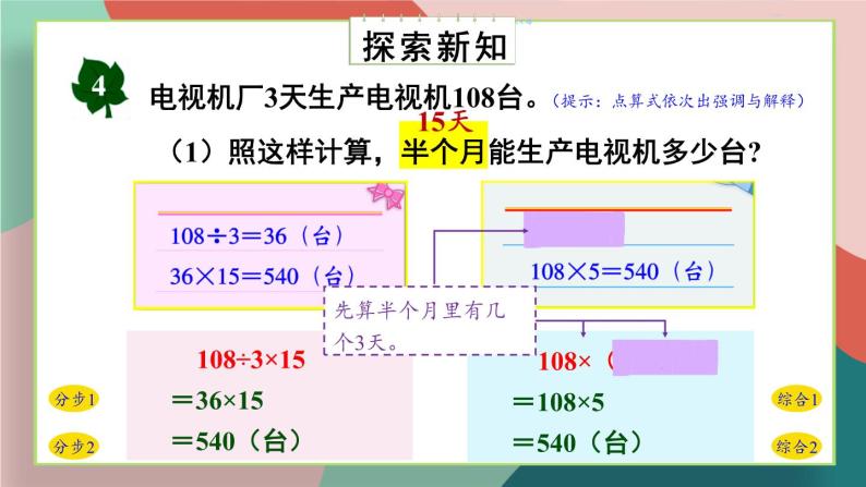 冀教4年级数学上册 三 解决问题   第3课时 解决问题（三）——特殊方法问题 PPT课件03