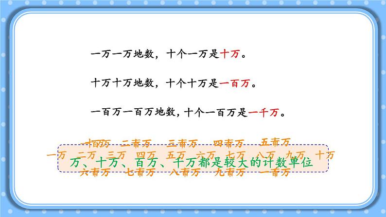 冀教4年级数学上册 六 认识更大的数 2.亿以内的数 第1课时 亿以内数的认识及读写 PPT课件第3页