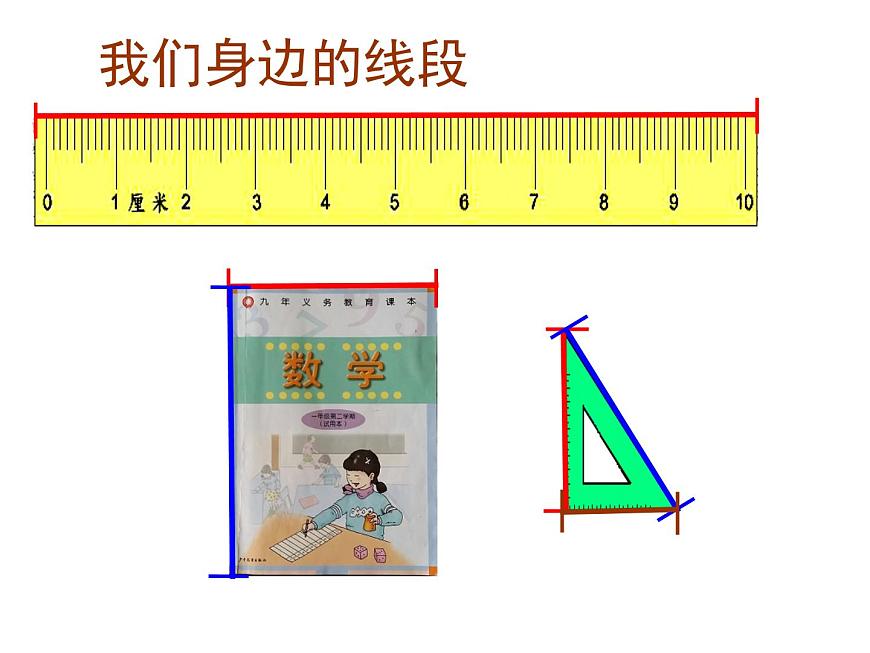 一年級(jí)下冊(cè)數(shù)學(xué)課件-5.5 線段 ▏滬教版 (共13張PPT)第2頁