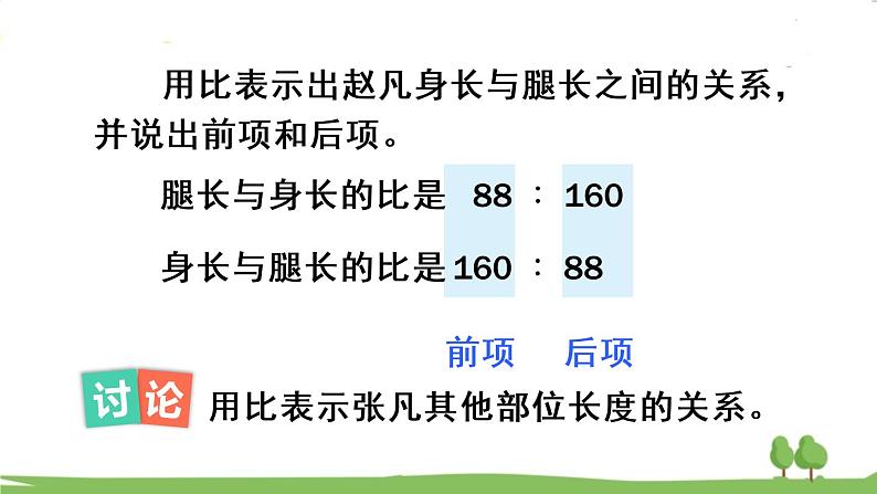 青岛版六年级数学上册 四 人体的奥秘——比 信息窗1 比的意义和基本性质 PPT课件06