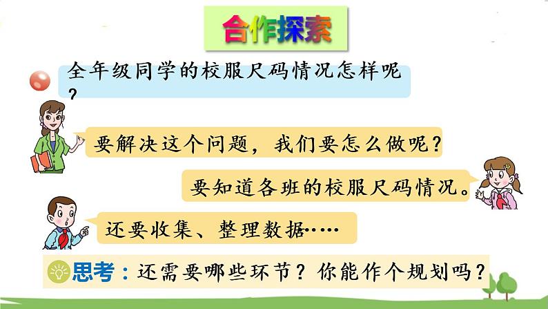 青岛版4年级数学上册 八 新校服——条形统计图 信息窗2 1格代表多个单位的条形统计图 PPT课件03