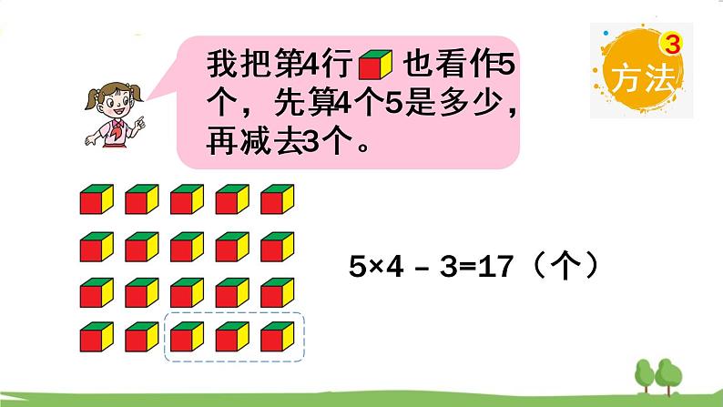 青岛版2年级数学上册 二 看杂技——表内乘法(一) 相关链接 乘加、乘减 PPT课件第6页