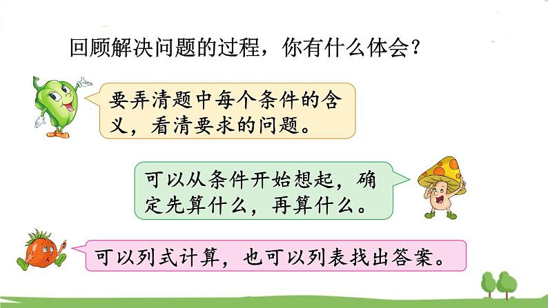 苏教版数学3年级上册 5.1 从条件出发思考的策略(1) PPT课件+教案07